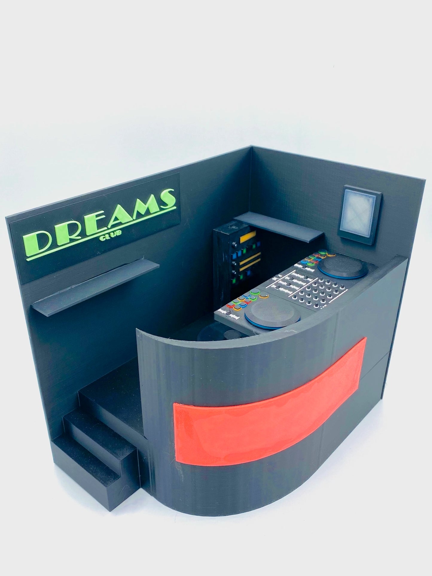 Escenificación personalizada de DJ con cabina – regalo original para DJs y amantes de la música
