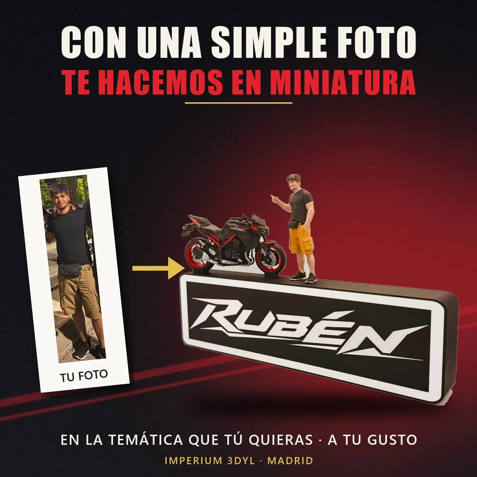 Con una simple foto, te hacemos en miniatura