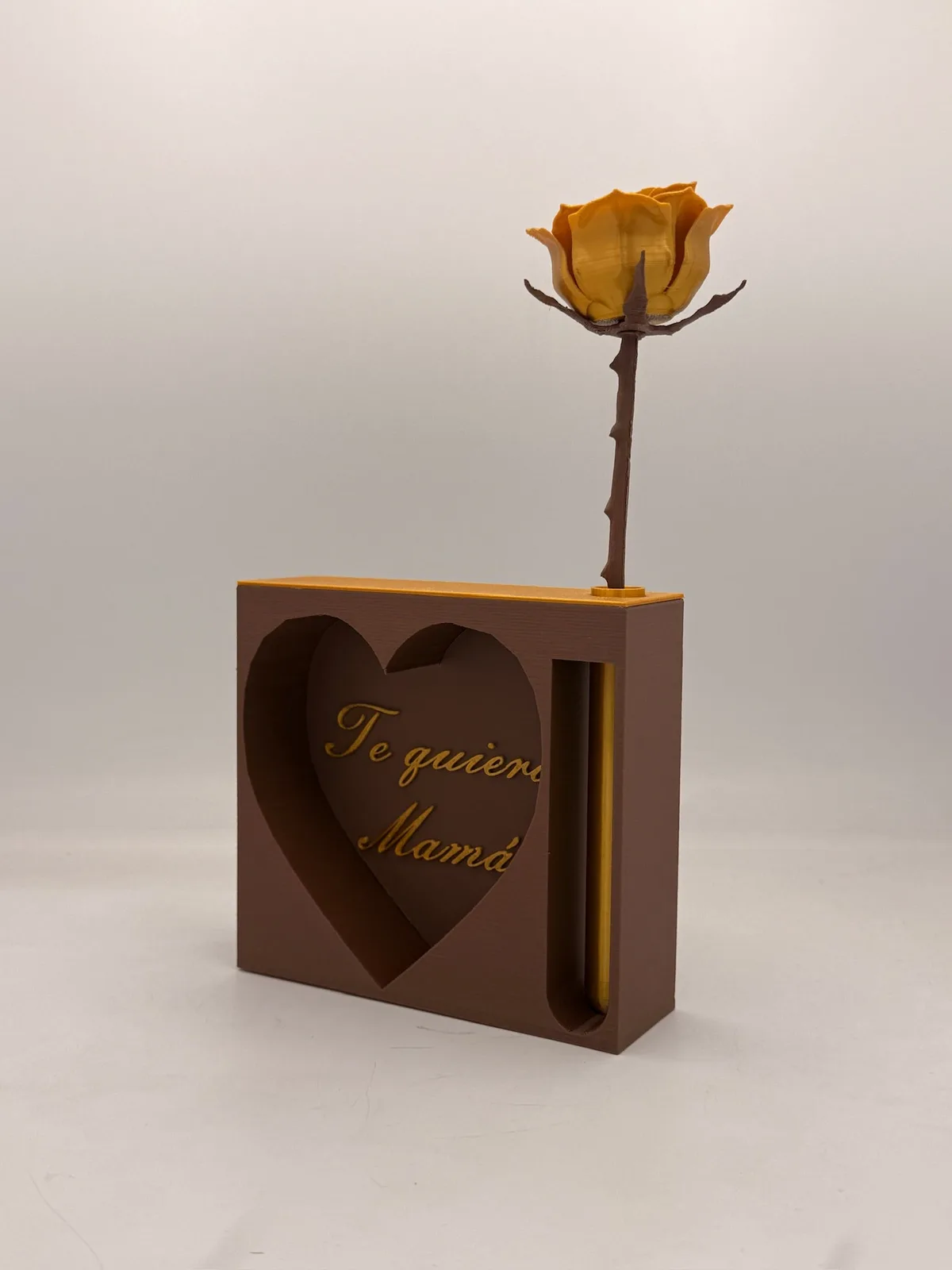 Portafotos Día de la Madre con rosa
